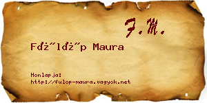Fülöp Maura névjegykártya